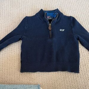 Vineyard Vines Men's Dark Blue Zip-Up Sweater